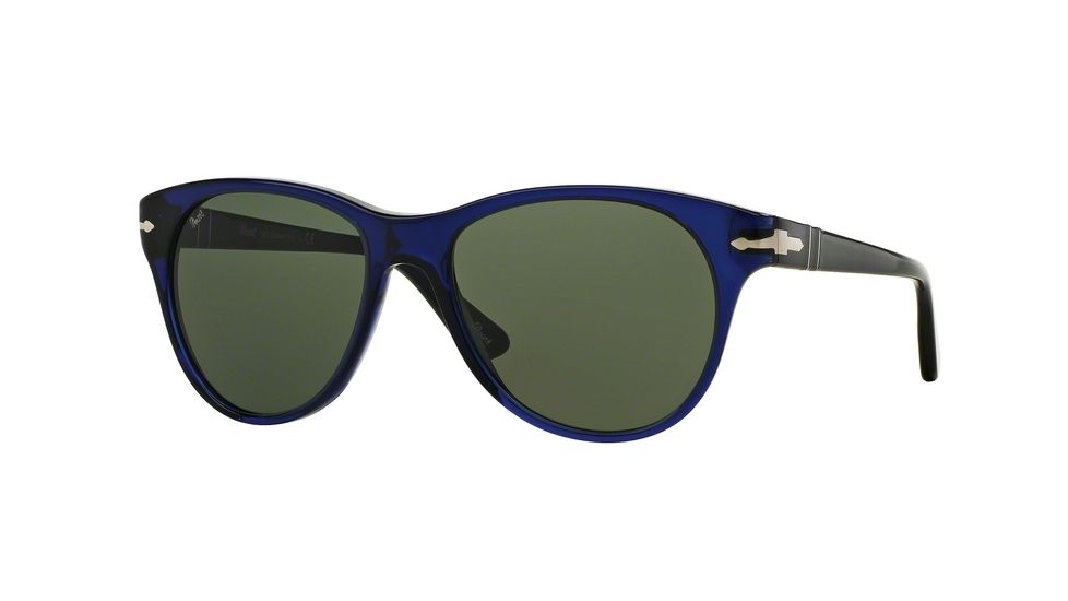 Persol PO3134S Progressive Prescription Sunglasses PO3134S-181-31-51 - Lens Diameter 51 mm, Frame Color Blue