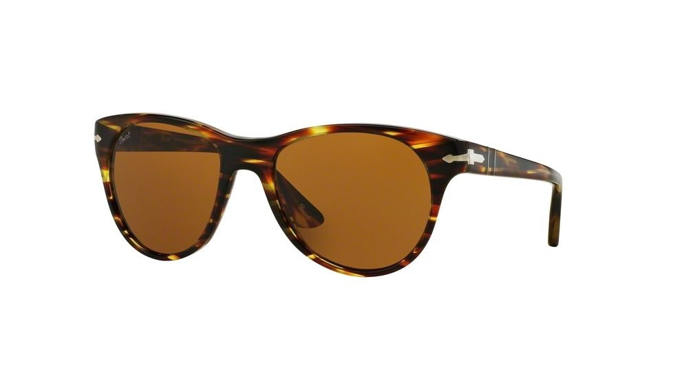 Persol PO3134S Progressive Prescription Sunglasses PO3134S-938-33-51 - Lens Diameter 51 mm, Frame Color Green Striped