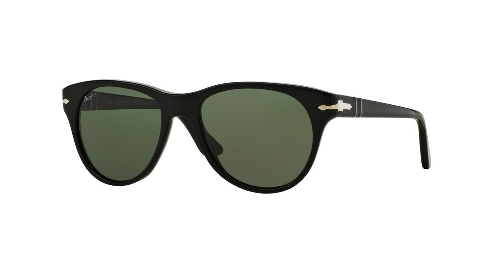 Persol PO3134S Progressive Prescription Sunglasses PO3134S-95-58-51 - Lens Diameter 51 mm, Frame Color Black