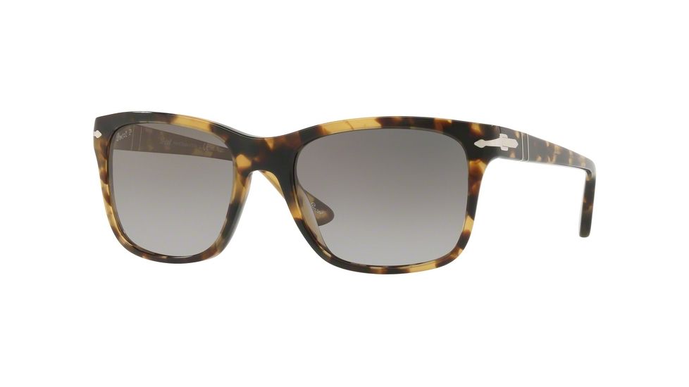 Persol PO3135S Progressive Prescription Sunglasses PO3135S-1056M3-55 - Lens Diameter 55 mm, Frame Color Brown/beige Tortoise