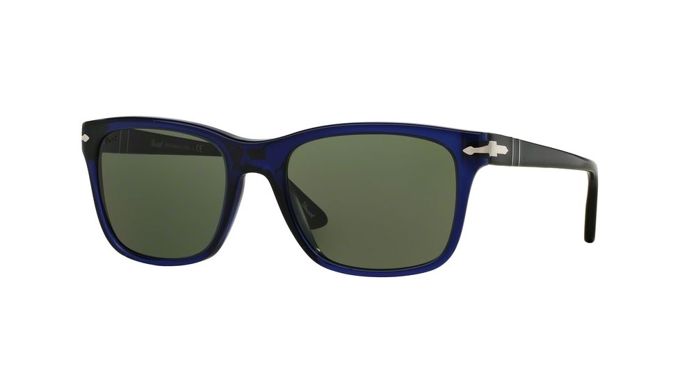 Persol PO3135S Progressive Prescription Sunglasses PO3135S-181-31-52 - Lens Diameter 52 mm, Frame Color Blue