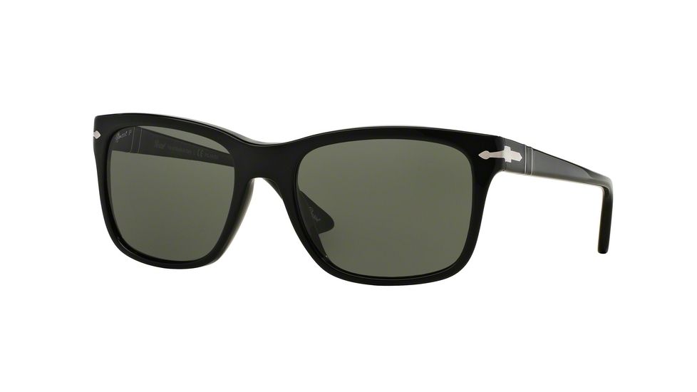 Persol PO3135S Progressive Prescription Sunglasses PO3135S-95-58-52 - Lens Diameter 52 mm, Frame Color Black
