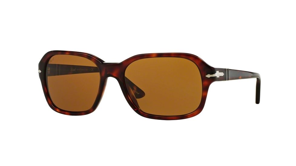 Persol PO3136S Progressive Prescription Sunglasses PO3136S-24-33-57 - Lens Diameter 57 mm, Frame Color Havana