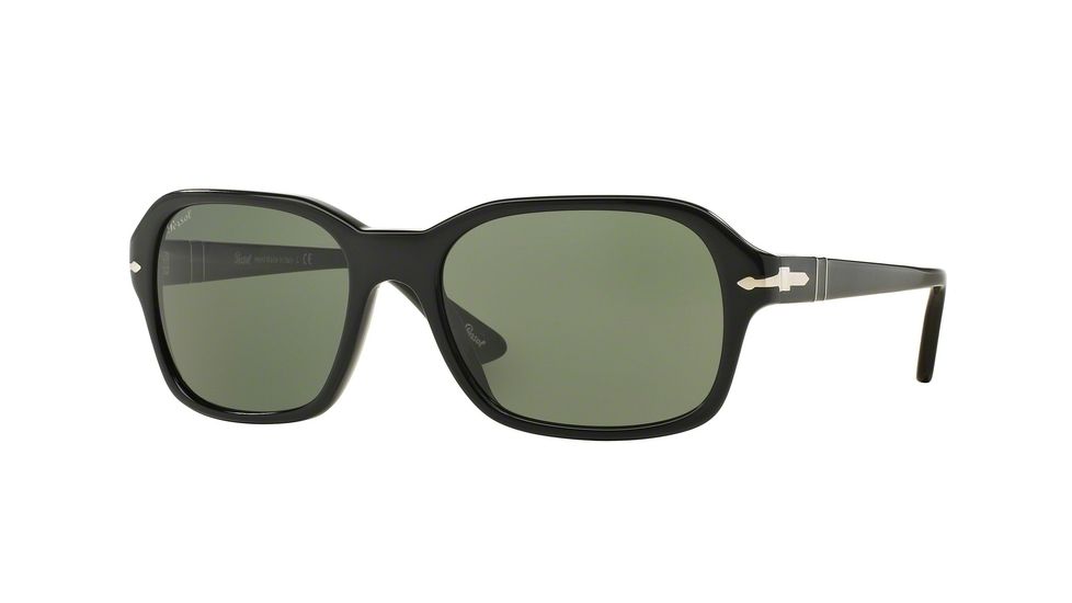 Persol PO3136S Progressive Prescription Sunglasses PO3136S-95-31-57 - Lens Diameter 57 mm, Frame Color Black