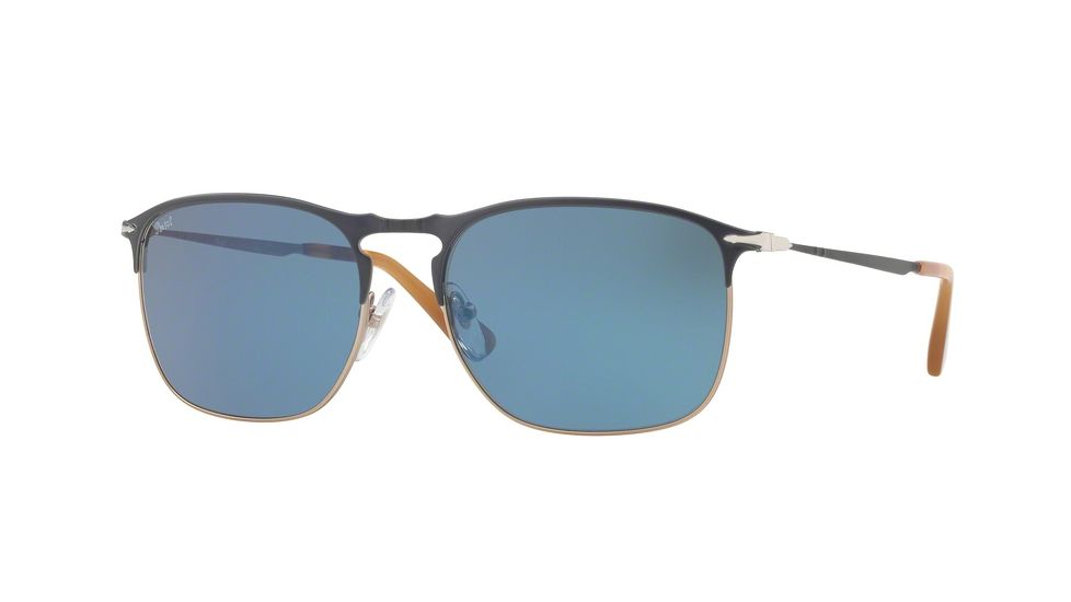 Persol PO7359S Bifocal Prescription Sunglasses PO7359S-107156-55 - Lens Diameter 55 mm, Frame Color Blue/light Brown