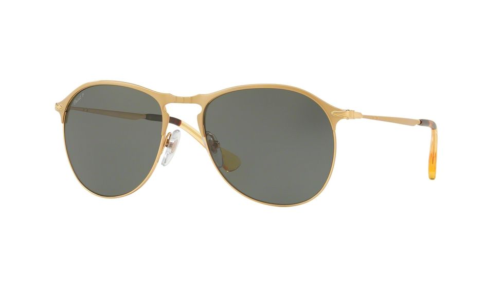 Persol PO7649S Progressive Prescription Sunglasses PO7649S-106958-53 - Lens Diameter 53 mm, Frame Color Matte Gold/Gold