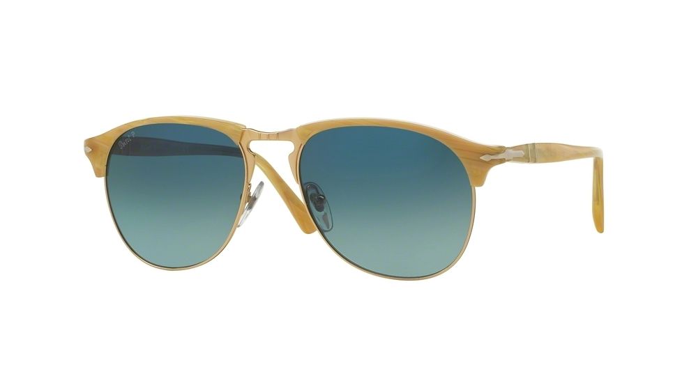 Persol PO8649S Bifocal Prescription Sunglasses PO8649S-1046S3-56 - Lens Diameter 56 mm, Frame Color Light Horn