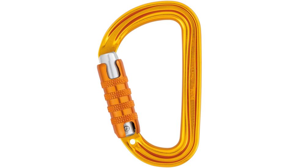 Petzl Sm'D Carabiner, Yellow, Triact-Lock, M39A TL