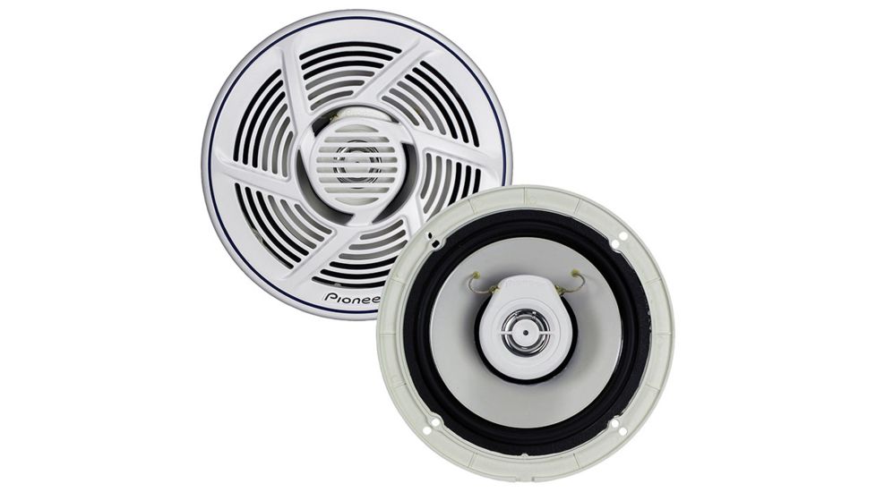 Pioneer 6.5in 2-Way Marine Speaker, White TSMR1640
