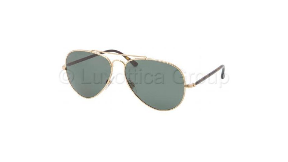 Polo PH3058 Single Vision Prescription Sunglasses PH3058-900471-5814 - Lens Diameter 58 mm, Frame Color Shiny Gold