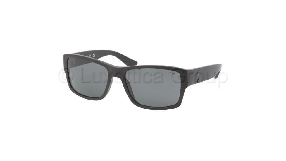 Polo PH4061 Single Vision Prescription Sunglasses PH4061-500187-5717 - Lens Diameter 57 mm, Frame Color Matte Black
