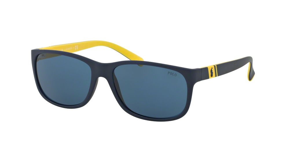 Polo PH4109 Progressive Prescription Sunglasses PH4109-558880-59 - Lens Diameter 59 mm, Frame Color Matte Blue Navy