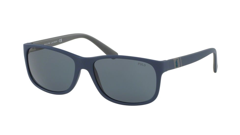 Polo PH4109 Progressive Prescription Sunglasses PH4109-559087-59 - Lens Diameter 59 mm, Frame Color Matte Blue