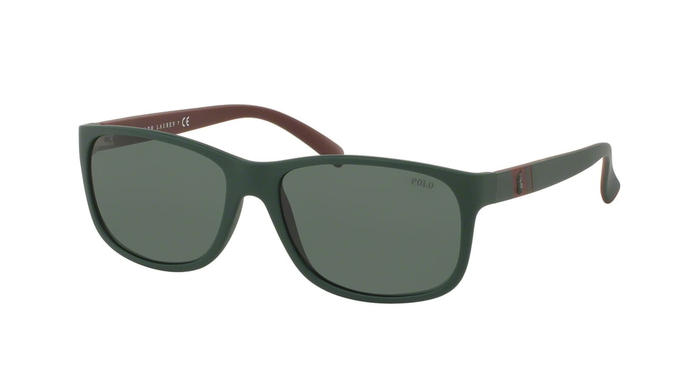 Polo PH4109 Progressive Prescription Sunglasses PH4109-559671-59 - Lens Diameter 59 mm, Frame Color Matte Polo Green