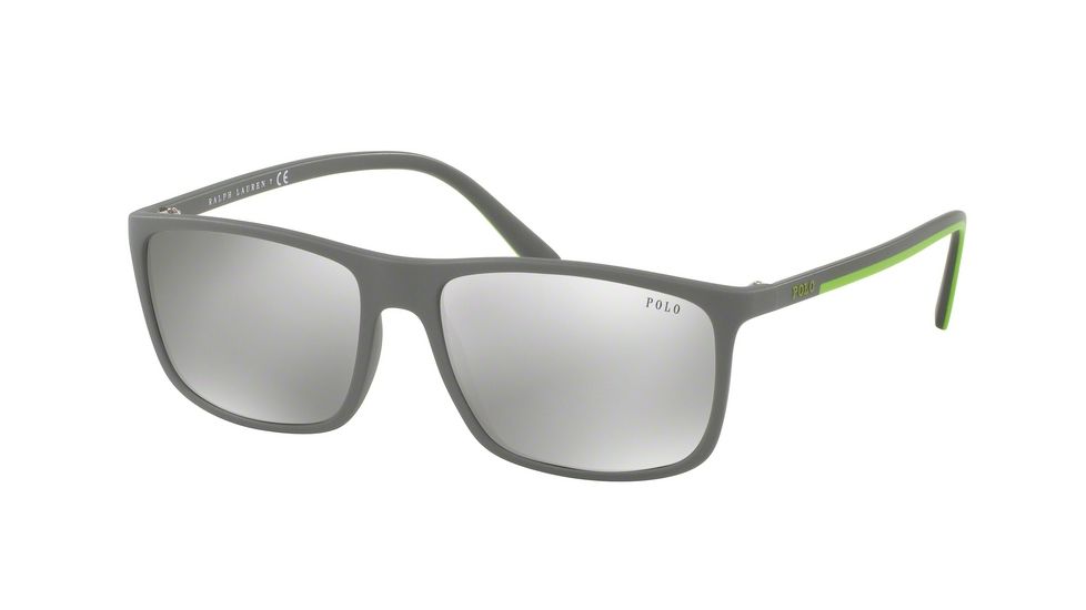 Polo PH4115 Bifocal Prescription Sunglasses PH4115-56076G-57 - Lens Diameter 57 mm, Frame Color Matte Grey