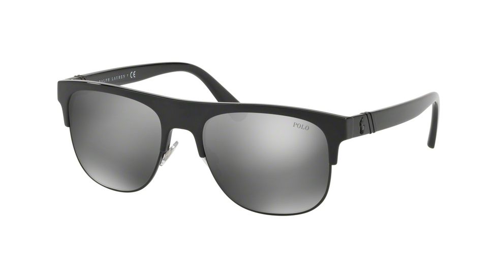 Polo PH4132 Prescription Sunglasses PH4132-50016G-55 - Lens Diameter 55 mm, Frame Color Shiny Black
