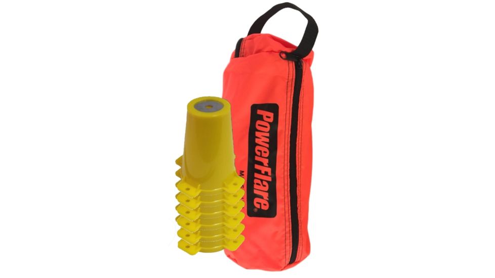 Powerflare 6-Pack Traffic Cone Top Adapters for PowerFlare Lights, Yellow CTA-6PACK