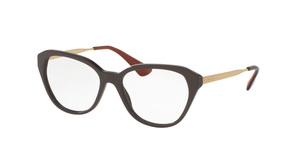 Prada CINEMA PR28SVF Eyeglass Frames DHO1O1-54 - Brown Frame