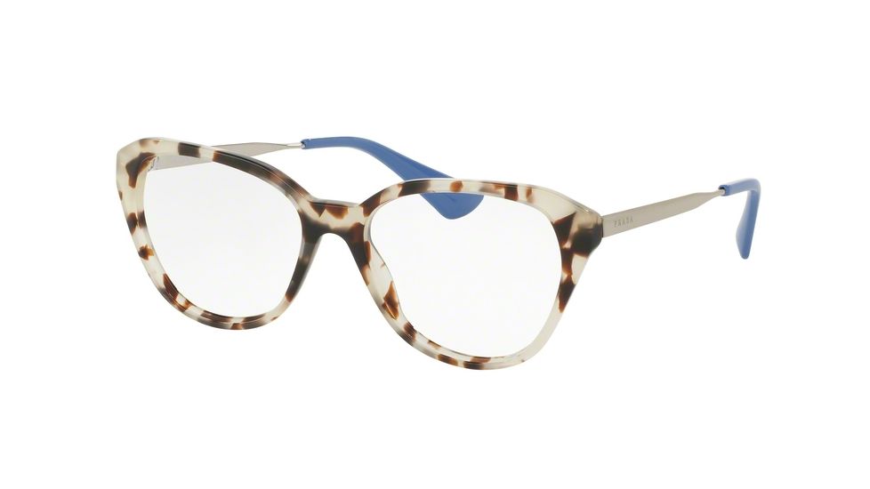 Prada CINEMA PR28SVF Eyeglass Frames UAO1O1-54 - Spotted Opal Brown Frame