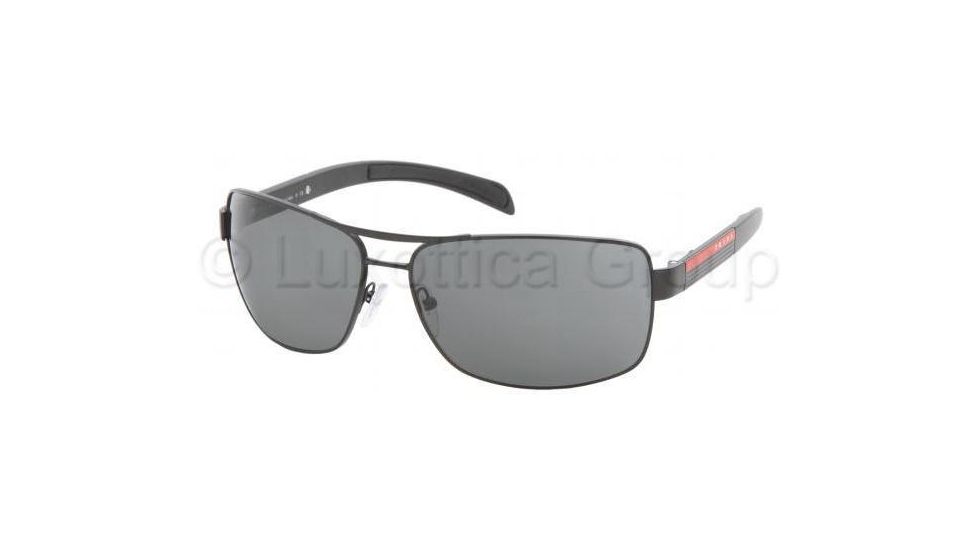 Prada PS54IS Bifocal Prescription Sunglasses PS54IS-1BO1A1-6514 - Lens Diameter 65 mm, Frame Color Matte Black / Black Rubb.