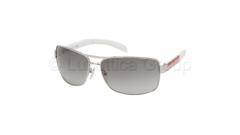 Prada PS54IS Bifocal Prescription Sunglasses PS54IS-1BC3M1-6514 - Frame Color Silver, Lens Diameter 65 mm