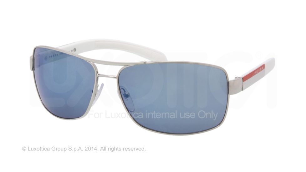Prada PS54IS Bifocal Prescription Sunglasses PS54IS-1BC9P1-65 - Lens Diameter 65 mm, Frame Color Silver
