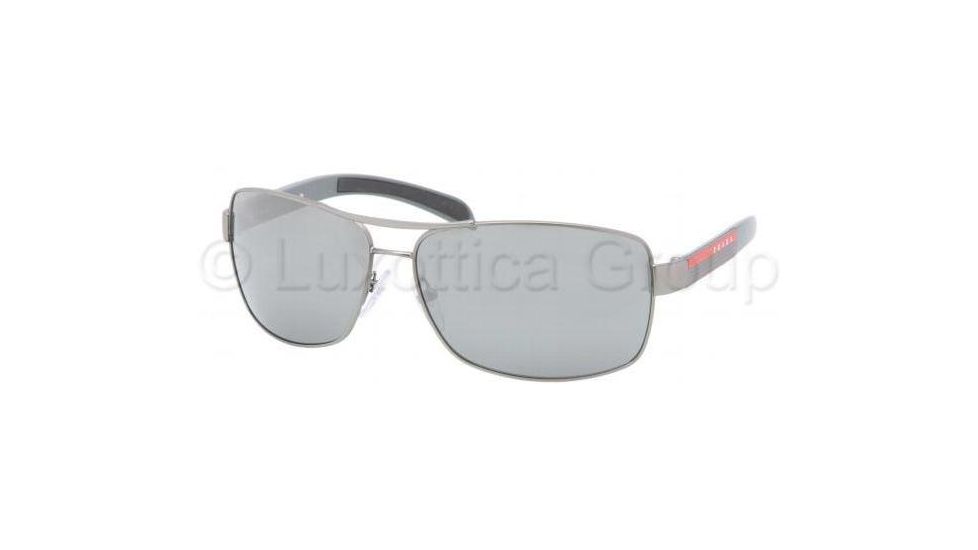 Prada PS54IS Bifocal Prescription Sunglasses PS54IS-7CQ7W1-6514 - Lens Diameter 65 mm, Frame Color Gunmetal Demi Shiny