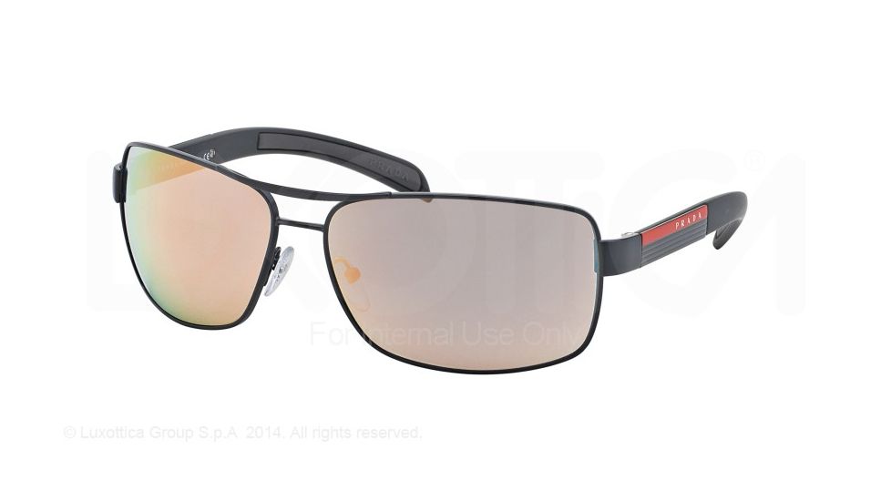 Prada PS54IS Bifocal Prescription Sunglasses PS54IS-AGG2D2-65 - Lens Diameter 65 mm, Frame Color Grey Demishiny