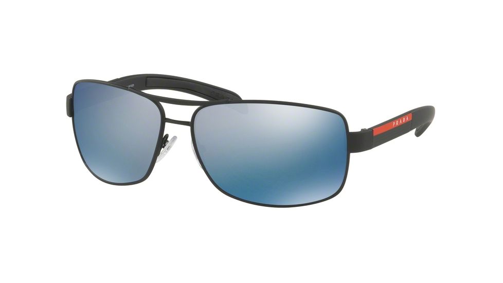 Prada PS54IS Bifocal Prescription Sunglasses PS54IS-DG02E0-65 - Lens Diameter 65 mm, Frame Color Black Rubber