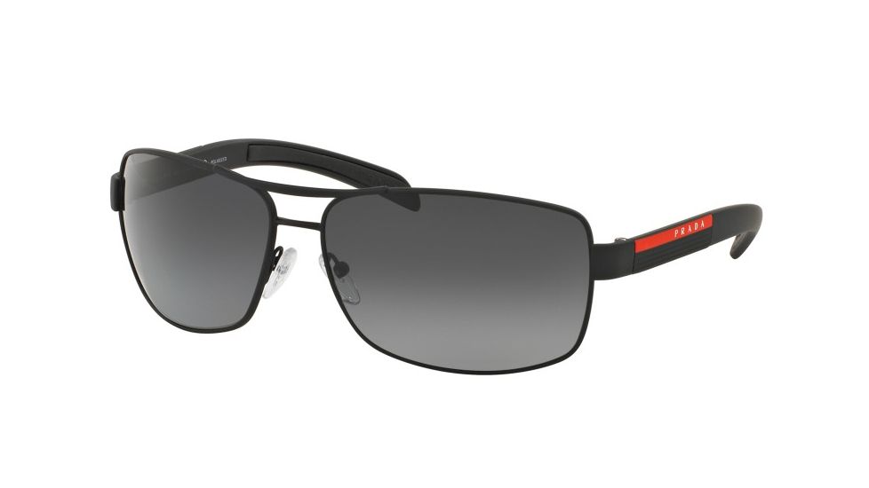 Prada PS54IS Bifocal Prescription Sunglasses PS54IS-DG05W1-65 - Lens Diameter 65 mm, Frame Color Black Rubber