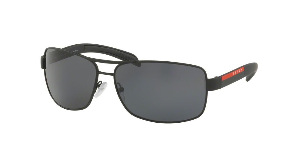 Prada PS54IS Bifocal Prescription Sunglasses PS54IS-DG05Z1-65 - Lens Diameter 65 mm, Frame Color Black Rubber