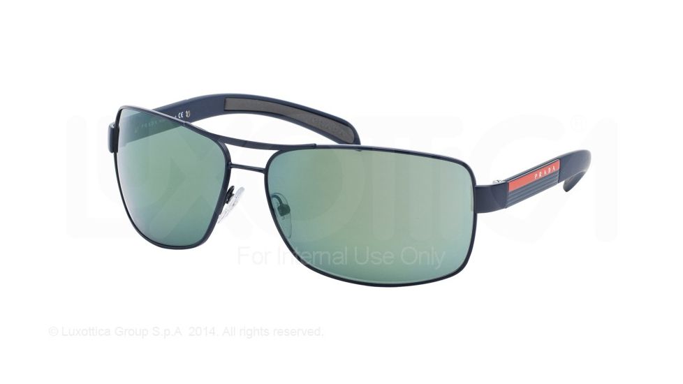 Prada PS54IS Bifocal Prescription Sunglasses PS54IS-MA33C0-65 - Lens Diameter 65 mm, Frame Color Blue Demishiny