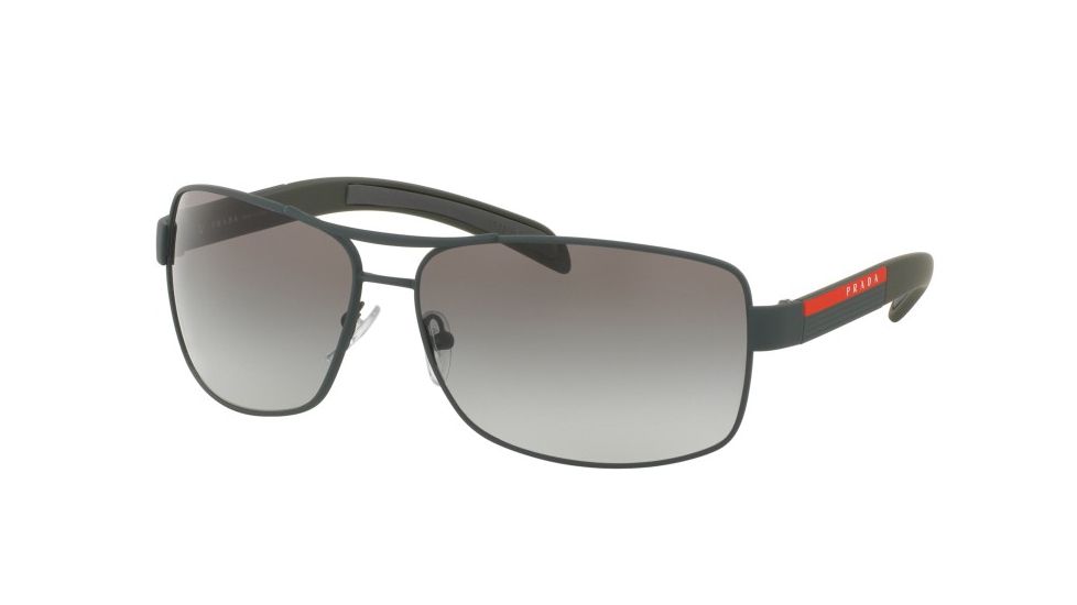 Prada PS54IS Bifocal Prescription Sunglasses PS54IS-UFI0A7-65 - Lens Diameter 65 mm, Frame Color Green Rubber