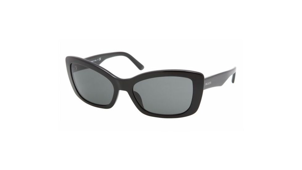Prada PR03NS Progressive Sunglasses - Gloss Black Frame / 57 mm Prescription Lenses, 1AB1A1-5718