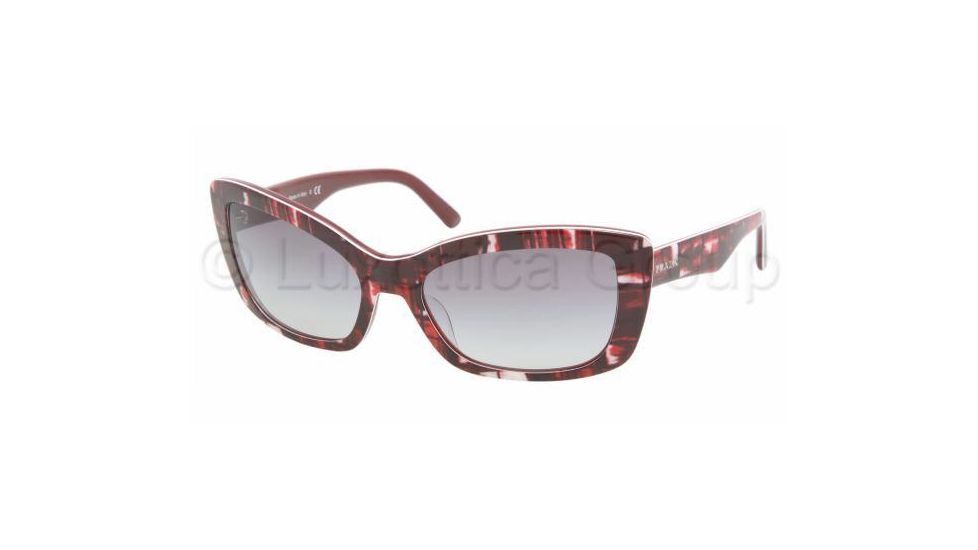 Prada PR03NS Progressive Sunglasses - Top Mimetic Ruby/Ruby Frame / 57 mm Prescription Lenses, BF13M1-5718