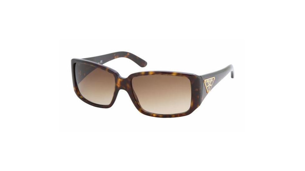 Prada PR16LS Single Vision Prescription Sunglasses PR16LS-2AU6S1-5715 - Lens Diameter 57 mm, Frame Color Havana