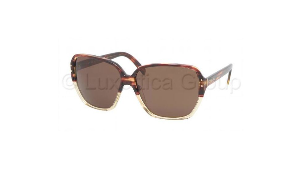 Prada PR16MS Bifocal Prescription Sunglasses PR16MS-RWX8C1-6013 - Lens Diameter 60 mm, Frame Color Red Tortoise/Honey
