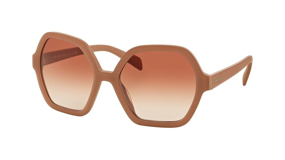 Prada PR06SSF Sunglasses UFF2F1-56 - Matte Alluminium Pink Frame, Pink Gradient Pink Lenses