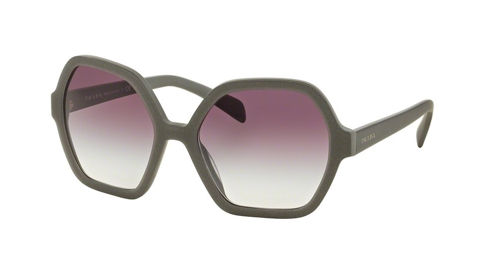 Prada PR06SSF Sunglasses UFG4W1-56 - Matte Alluminium Grey Frame, Violet Gradient Lenses