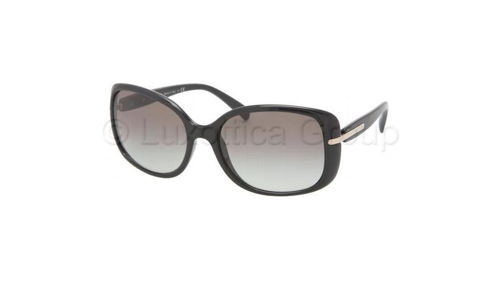 Prada PR08OS Progressive Prescription Sunglasses PR08OS-1AB0A7-5717 - Frame Color Black, Lens Diameter 57 mm