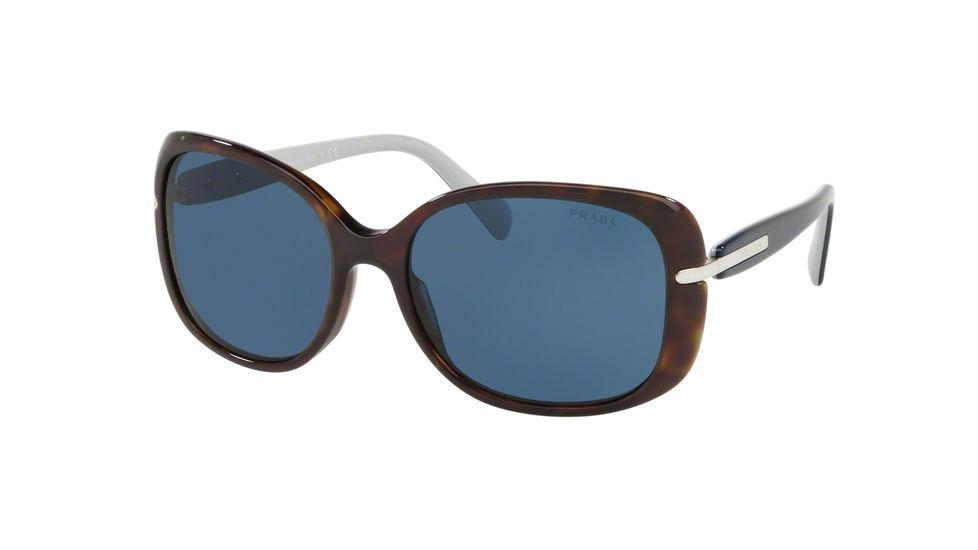 Prada PR08OS Progressive Prescription Sunglasses, 57mm, Havana, PR08OS-2AU1V1-57-PRO