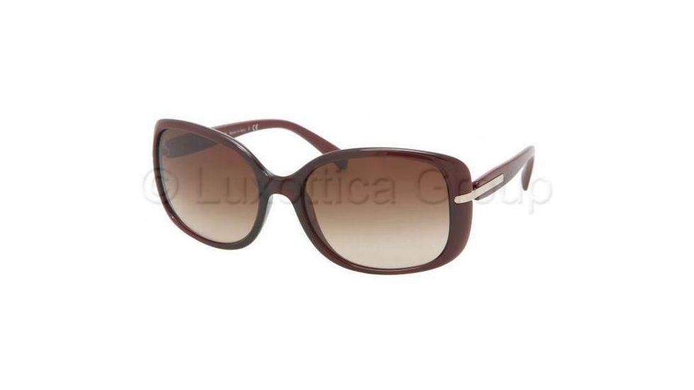 Prada PR08OS Progressive Prescription Sunglasses PR08OS-IAD6S1-5717 - Lens Diameter 57 mm, Frame Color Bordeaux Gradient Red