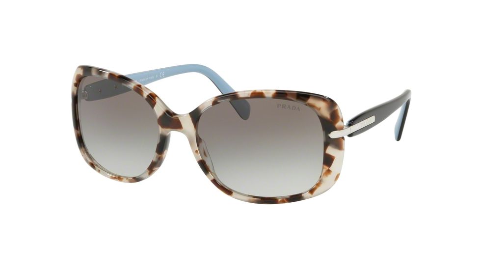 Prada PR08OS Progressive Prescription Sunglasses, 57mm, Spotted Brown, PR08OS-UAO0A7-57-PRO