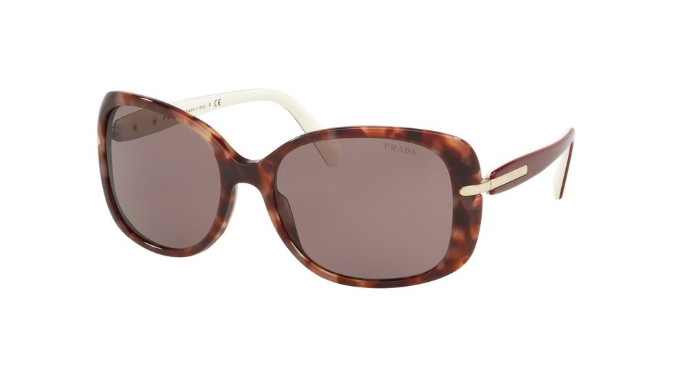 Prada PR08OS Progressive Prescription Sunglasses, 57mm, Pink Havana, PR08OS-UE06X1-57-PRO