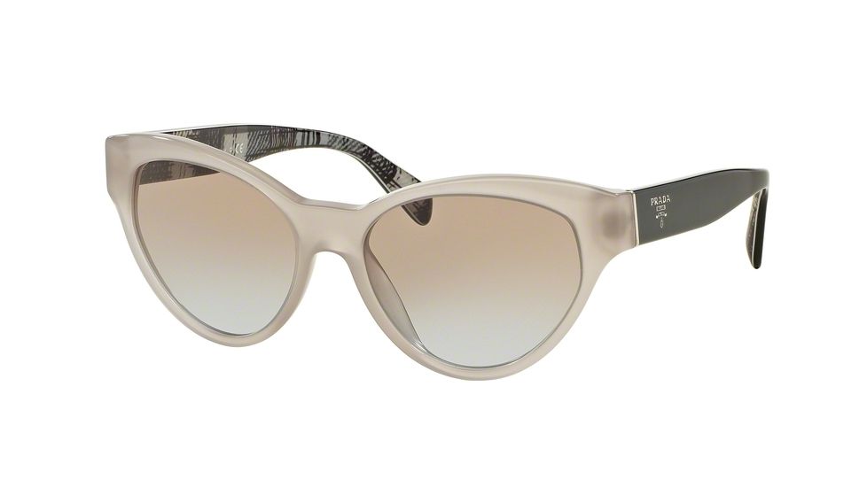 Prada PR08SS Sunglasses UFH4S2-55 - Opal Beige Frame, Light Blue Grad Light Brown Lenses