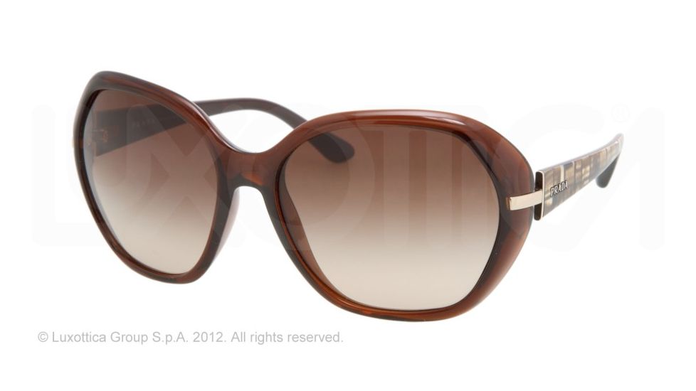 Prada PR14NS Bifocal Prescription Sunglasses PR14NS-4AN6S1-61 - Lens Diameter 61 mm, Lens Diameter 61 mm, Frame Color Brown