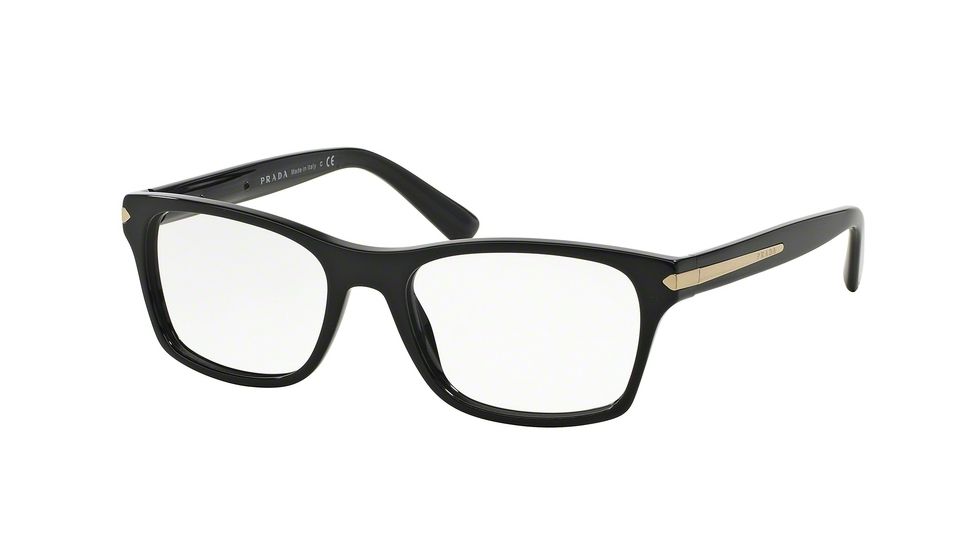 Prada PR16SV Eyeglass Frames 1AB1O1-52 - Black Frame