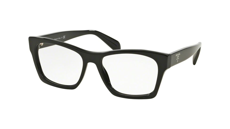 Prada PR22SVF Eyeglass Frames 1AB1O1-54 - Black Frame