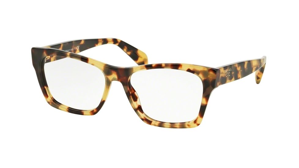 Prada PR22SVF Eyeglass Frames 7S01O1-54 - Medium Havana Frame