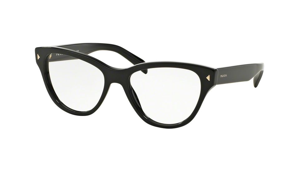 Prada PR23SV Eyeglass Frames 1AB1O1-52 - Black Frame